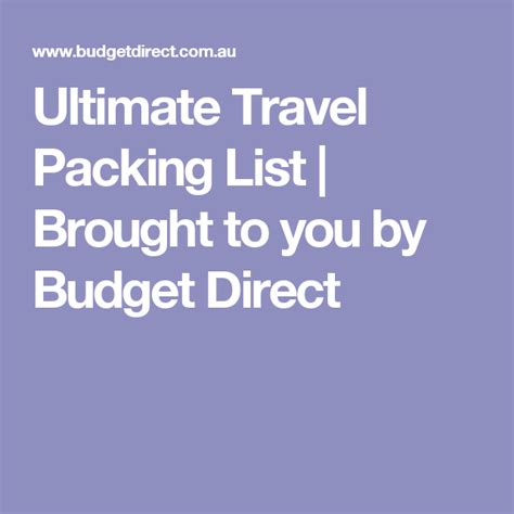 The Simply Smarter Packing Guide Packing List For Travel Thailand Packing List Thailand Packing