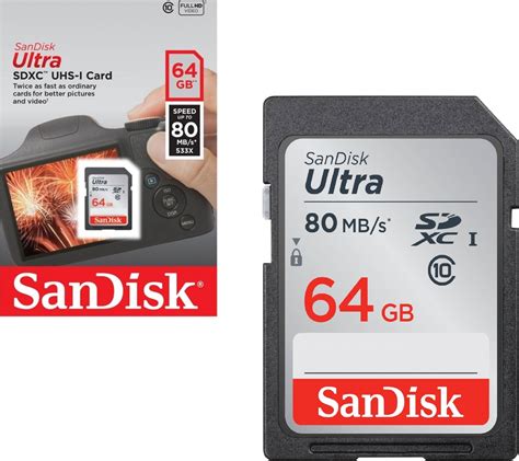 Sandisk 64gb Ultra Sdxc 80mbs C10 1 49 Out Of 5 Stars Based On 13