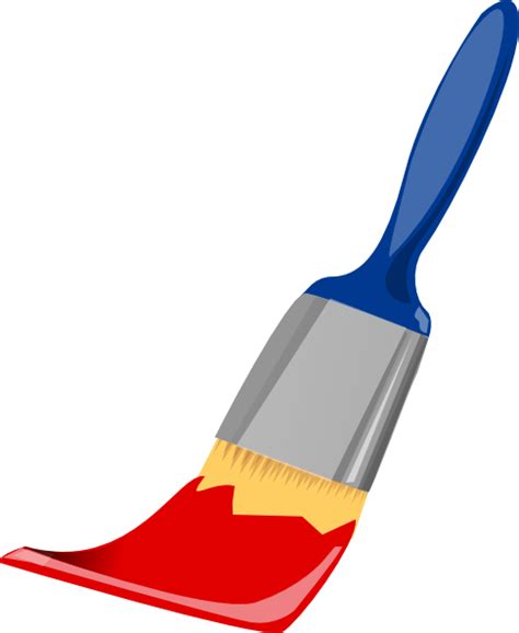 Paint Brush Blue And Red Clip Art At Vector Clip Art Online