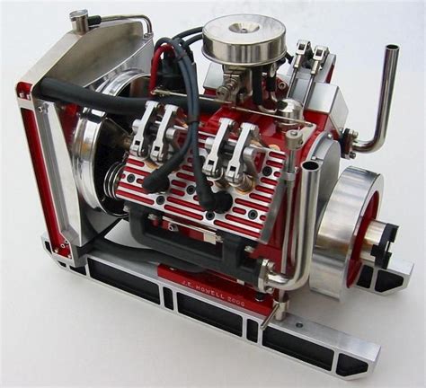 Howell V Four 4 Cycle Gas Engine Engineering Gas Powered Rc Cars