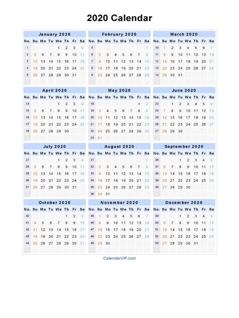 Calendar Week Wise 2020 Pdf Month Calendar Printable