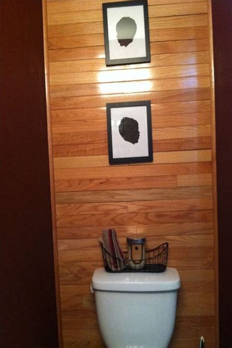 Awesome Leftover Wood Flooring Diy Bathroom Wall Project From Findmats
