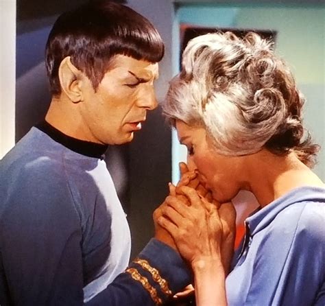 Leonard Nimoy Spock Nurse Chapel Star Trek Tos The Naked Time Star Trek Characters Star
