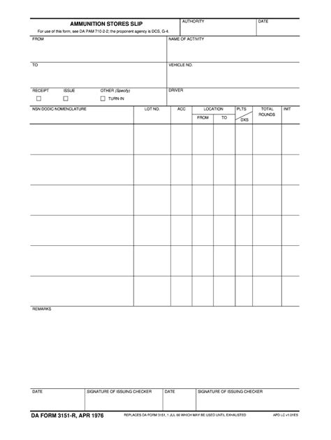 Da Form 3151 Fill Online Printable Fillable Blank Pdffiller