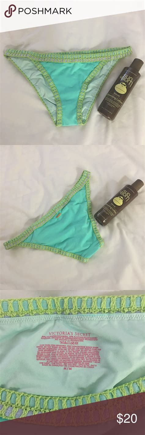🆕👙victoria’s Secret Aqua Bohemian Swim Bottoms Bohemian Bikini Bohemian Swim Shopping Womens