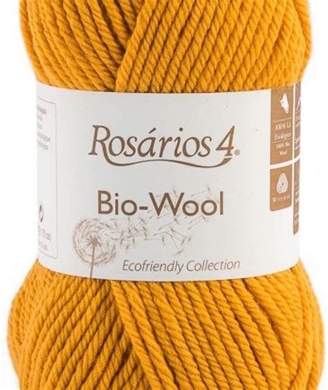 100 Organic Wool Bio Wool 27 Hořčicová Rosarios4