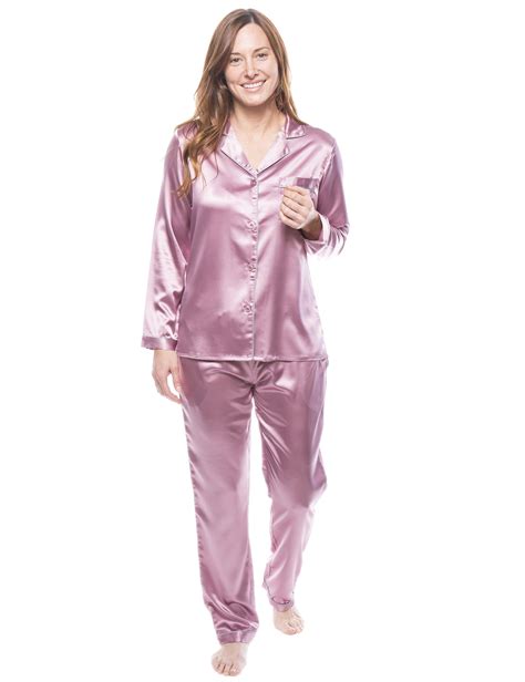 Womens Satin Pajamasleepwear Set Noble Mount