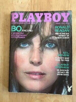 Bo Derek On Cover Back Issue Vintage Playboy Magazine August Ebay