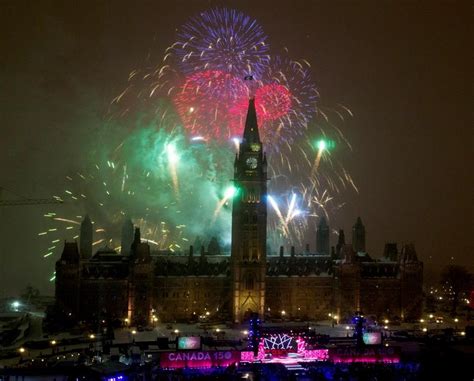 Fireworks Performances Across The Country To Mark Start Of Canadas
