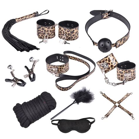 Pcs S M Sex Products Slave Passion Bondage Kit Set Bed Restraints