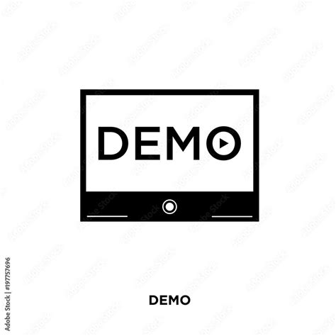 Demo Icon Isolated On White Background For Your Web Mobile And App