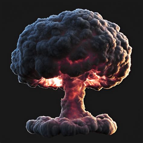 Nuclear Explosion 3d Model Cgtrader