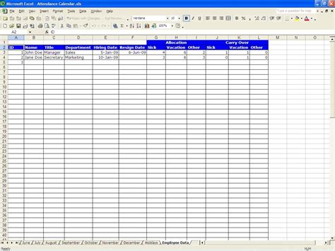 Employee Attendance Point System Spreadsheet Within Employee Attendance