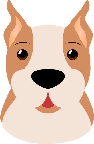 Kartun Gambar Kepala Anjing Domain Publik Vektor