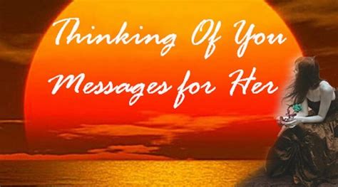 Thinking Of You Messages For Her