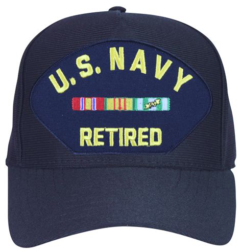 Us Navy Retired With Vietnam Ribbons Ball Cap