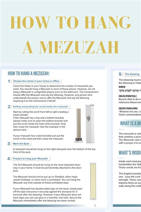 How To Hang A Mezuzah In Your Home Mezuzah I Love You God Judaica