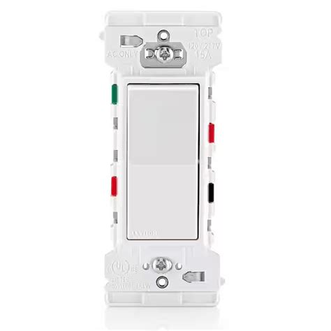 Leviton M02 E5603 0mw Decora Edge 15 Amp 3 Way Switch 10 Pack White