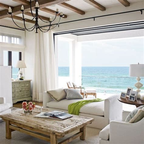 35 Modern Rustic Coastal Living Room Decorating Ideas