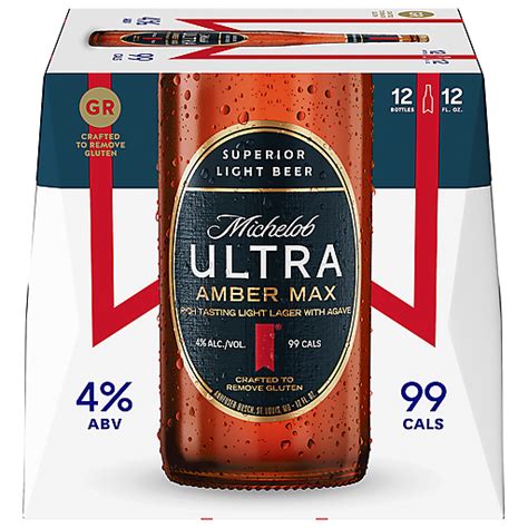 Michelob Ultra Amber Max Light Lager Beer 12 Ea Beer Reasors