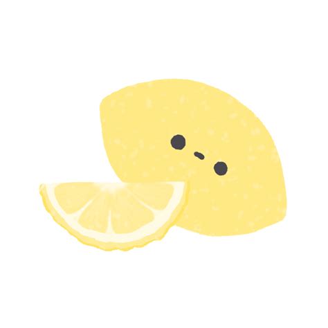 Free Hand Drawn Cute Lemon Cute Fruit Character Design In Doodle Style