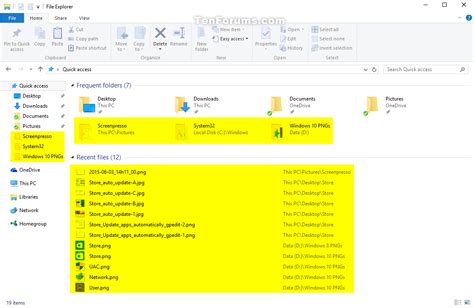 Clear File Explorer History In Windows 10 Tutorials