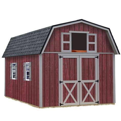 Best Barns Woodville 10 Ft X 12 Ft Wood Storage Shed Kit Woodville