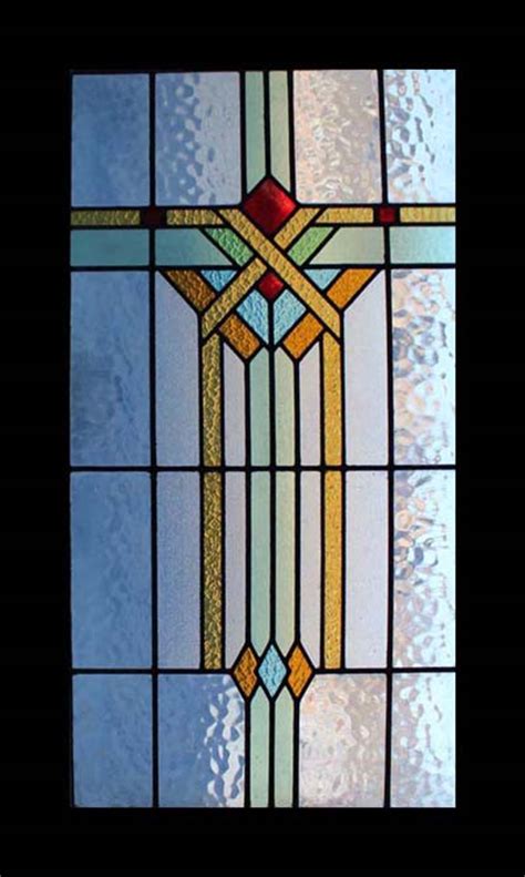Fabulous Large Art Deco Stained Glass Window Ebay