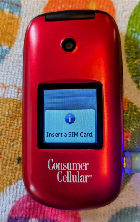 Huawei Consumer Cellular Red Flip Burner Phone Envoy U3900 Compatible