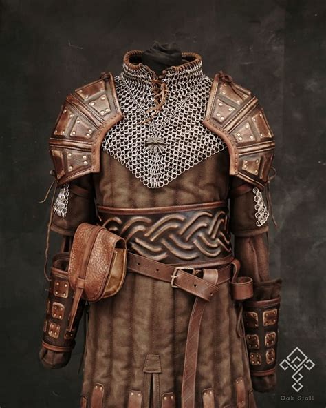 Vikings Inspired Leather And Chainmail Armor Set Leather Armor Armor