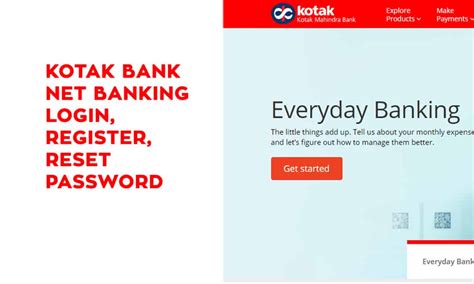 How to Register/Activate Kotak Mahindra Net Banking Login Online
