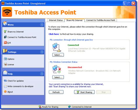 Toshiba Access Point Turn Your Toshiba Laptop Into A Wireless Access