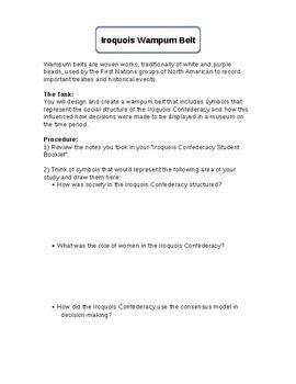 Lesson Plans Wampum Treaty Belts Lesson Plan Coloring Pages - David