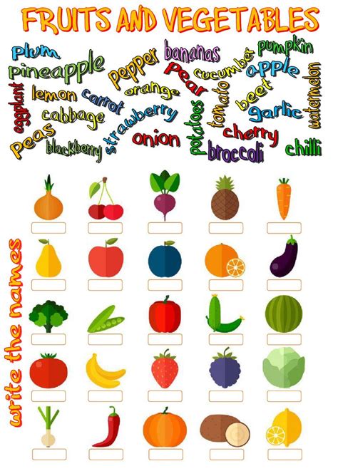 Fruits And Vegetables Worksheets For Grade 2 Anthony Cases Kids