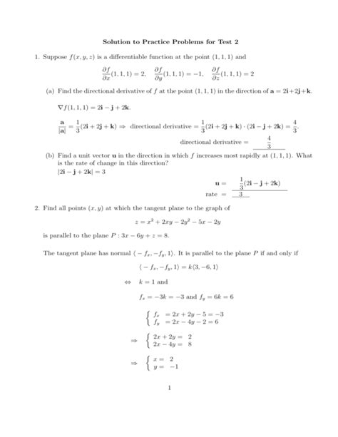 solution to practice problems for test 2 1 suppose f x y z is a