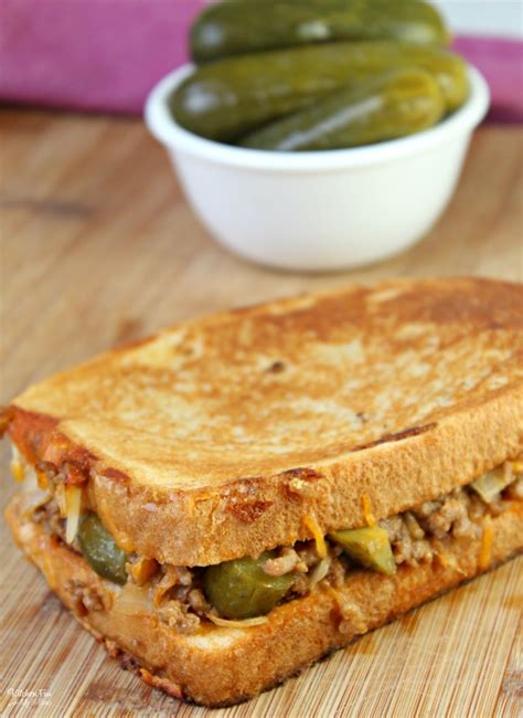 Dill Pickle Sloppy Joe Grilled Cheese Is A Fun New Take On An Old Favorite This Sandwich Is Not