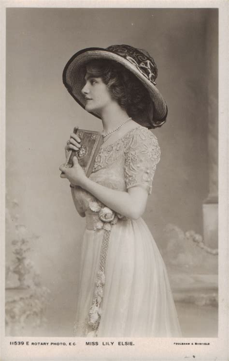 Lily Elsie English Actress Of The Edwardian Era Victorian Lily Elsie