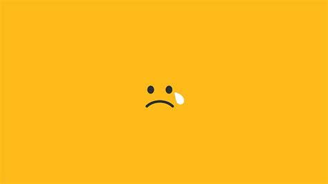 Sad Tears Smiley Minimalism Artist Backgrounds And Hd Wallpaper