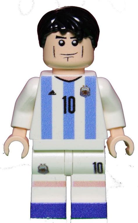 Lionel Messi Argentina World Cup Soccer Custom Printed Figure Made From