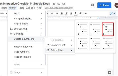 How to Create a Checklist in Google Docs and Google Sheets • About Device