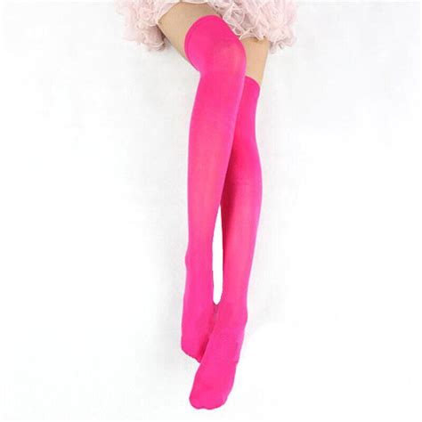 Women Sexy Hot Extra Long Boot Socks Over Knee Thigh High School Girl Stocking Ebay