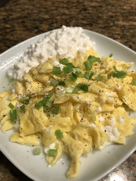 Creamy Cottage Cheese Scrambled Eggs Recipe Allrecipes