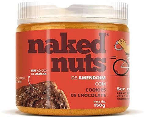 Pasta De Amendoim De Cookies De Chocolate G Naked Nuts Casa Do
