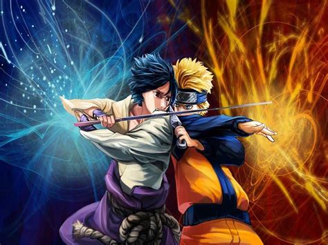 Hd wallpapers and background images. Top Cartoon Wallpapers: Naruto Vs Sasuke Wallpaper