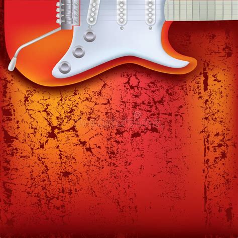 Abstract Cracked Background Guitar Stock Vector Illustration Of Ivory