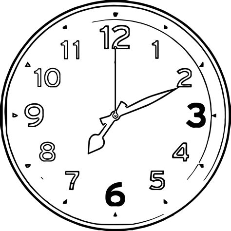 Clock Coloring Page Wecoloringpage 007