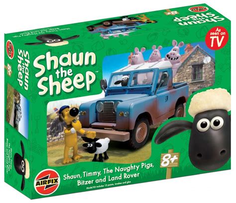Shaun The Sheep With Landrover Vintage Airfix