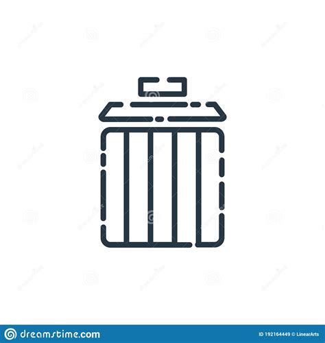 Delete Icon Vector From User Interface Concept Thin Line Illustration