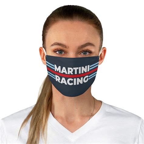 Martini Racing Face Mask Martini Racing Stripes Martini Face Etsy