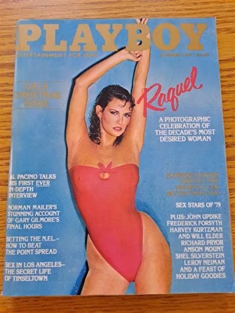 Playboy Vintage December Raquel Welch Gala Christmas Issue